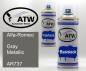 Preview: Alfa-Romeo, Gray Metallic, AR737: 400ml Sprühdose + 400ml Klarlack - Set, von ATW Autoteile West.